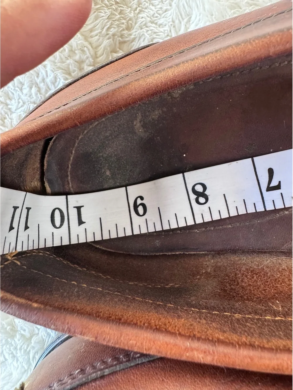 G.H. BASS Brown Leather Penny Loafers Mens Size 11/ 11.5 Moccasin Dress Shoes